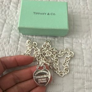 Tiffany & Co. looking necklace Please Return To , 925 purity mark